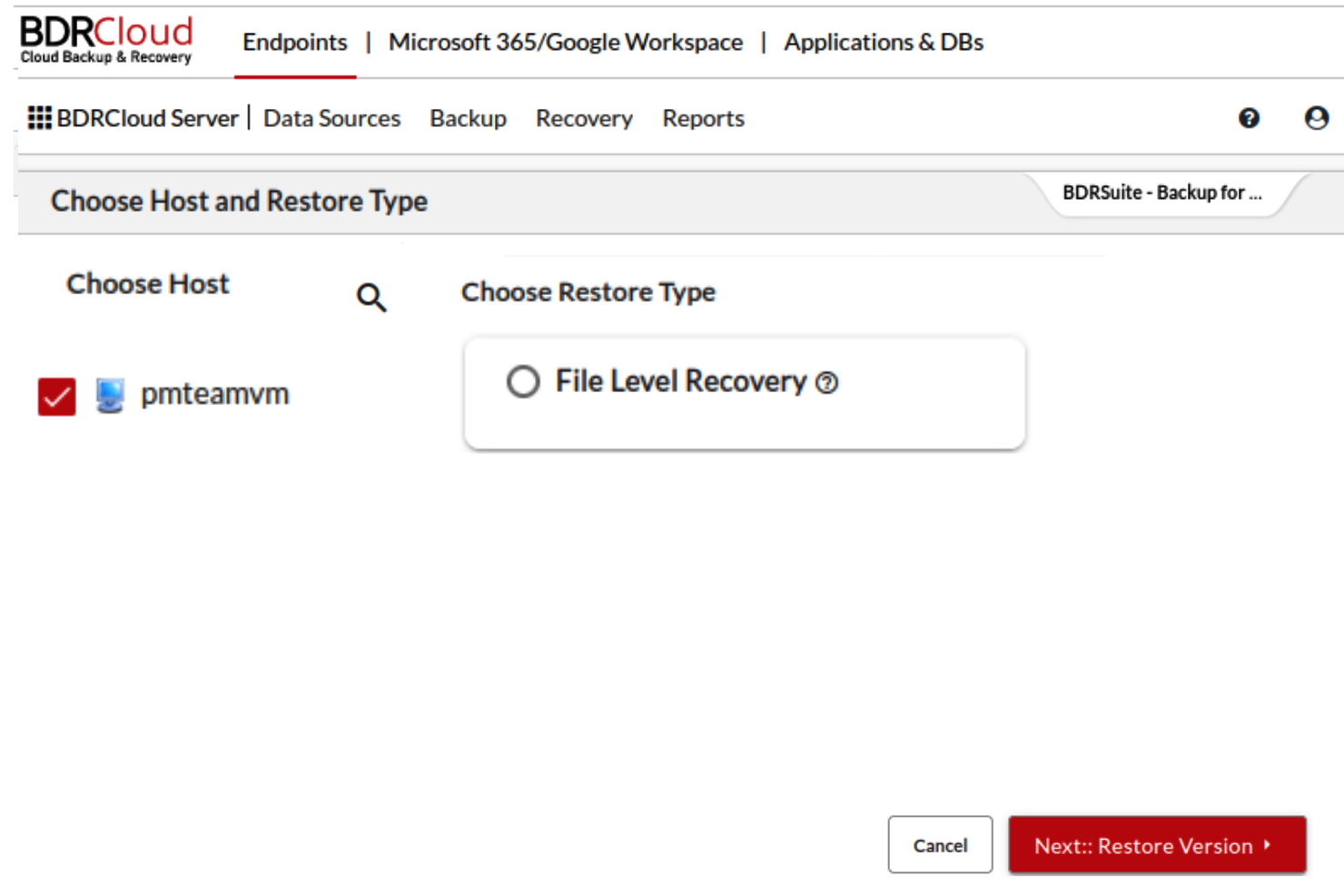 bdrcloud - 安全で費用対効果の高いクラウドバックアップとリカバリソフトウェアメディア3