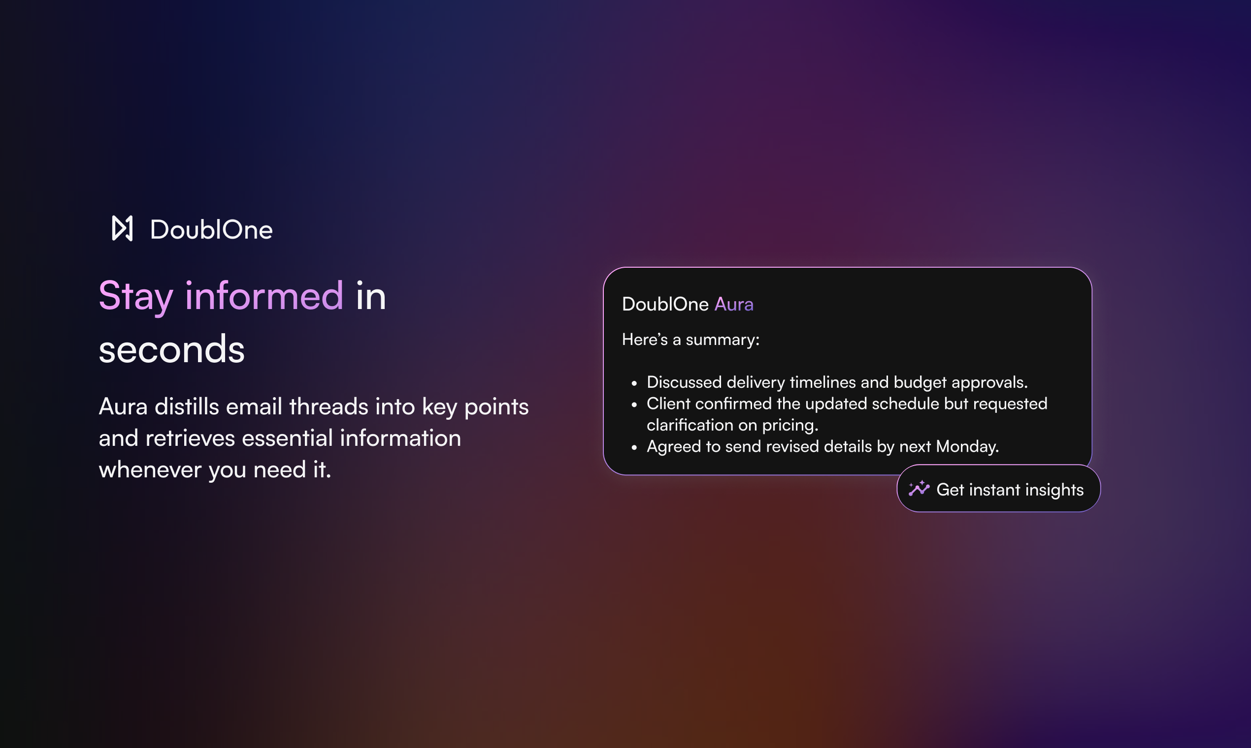 Aura, DoublOne's AI Assistant media 4
