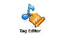 MP3 Tag Editor Online - Product Hunt launch logo and brand identity