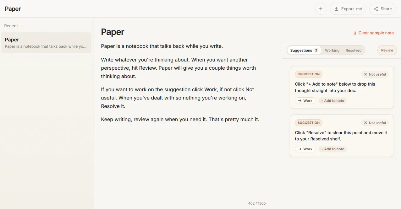 Paper gallery image