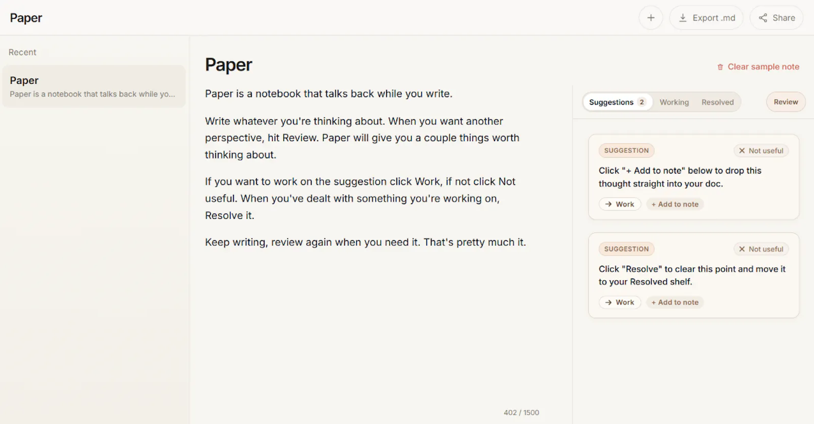 Paper screenshot 2
