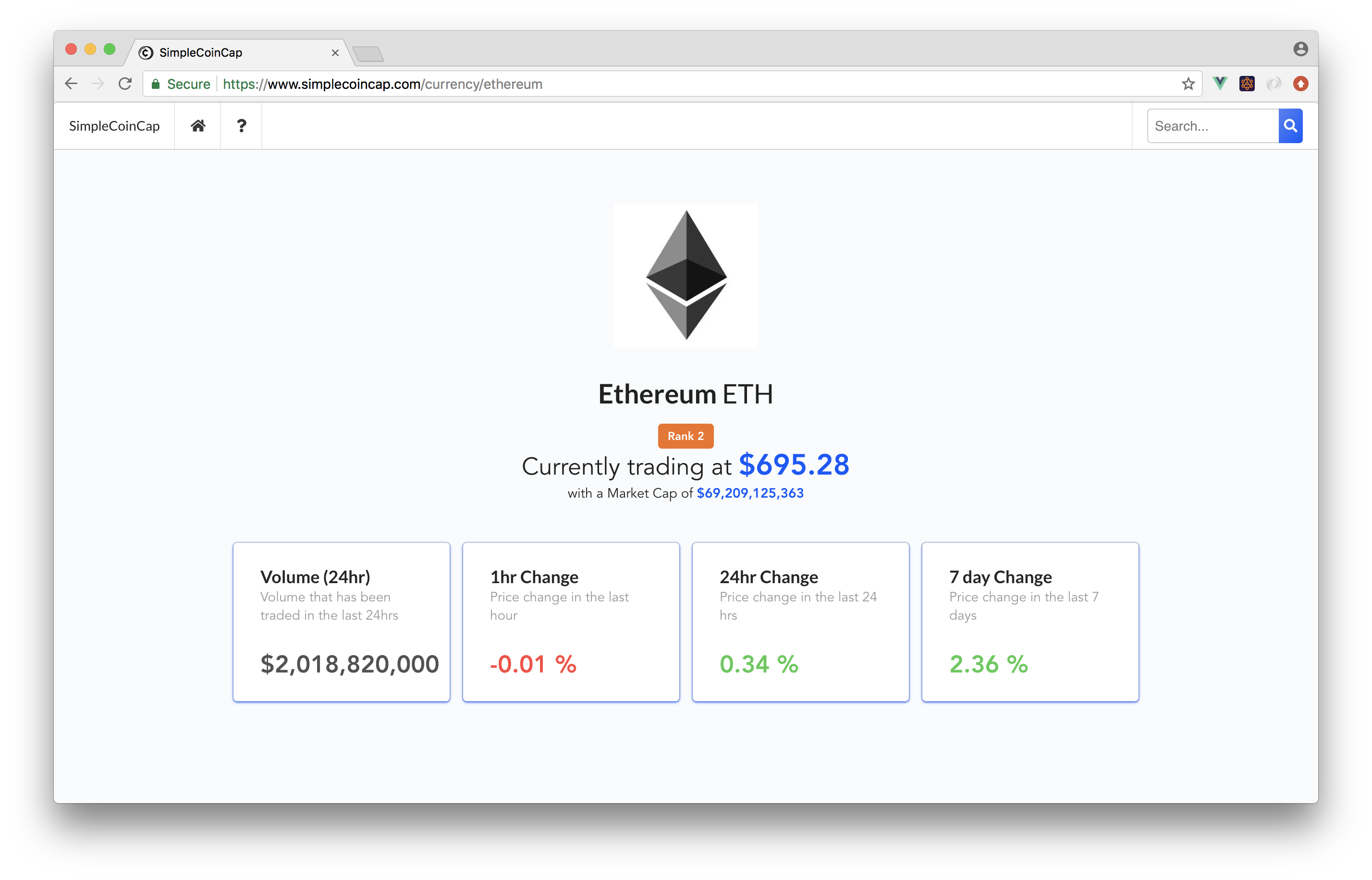 SimpleCoinCap gallery image