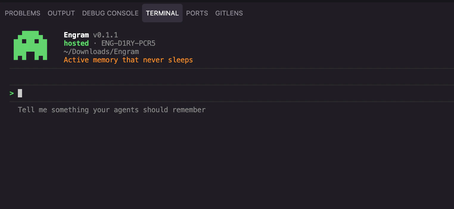 Engram — Agent Memory 대표 미리보기