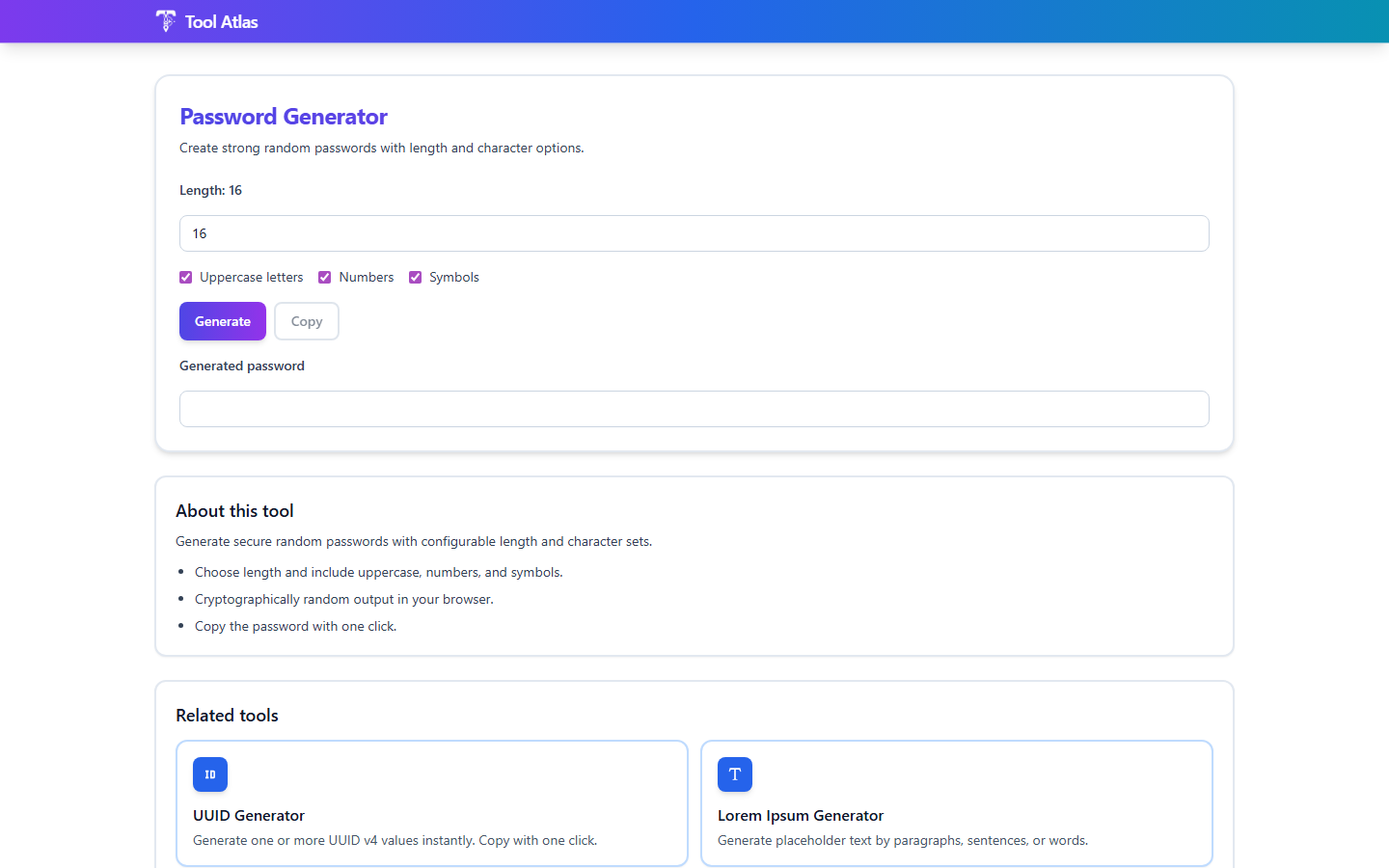 Tool Atlas: Free Online Toolbox gallery image