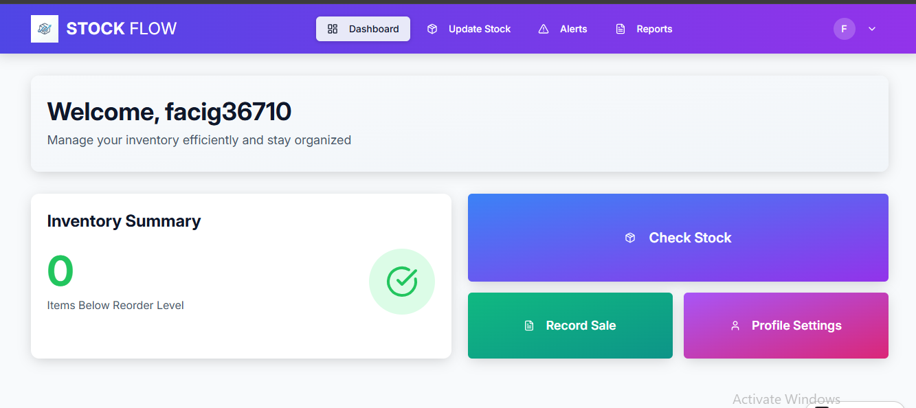 Stock Flow - Main product screenshot demonstrating key features and user interface