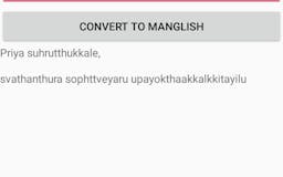 Malayalam to Manglish Converter media 1