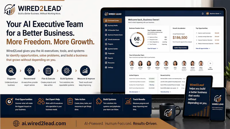 AI.Wired2Lead — Your AI Executive Team screenshot 2