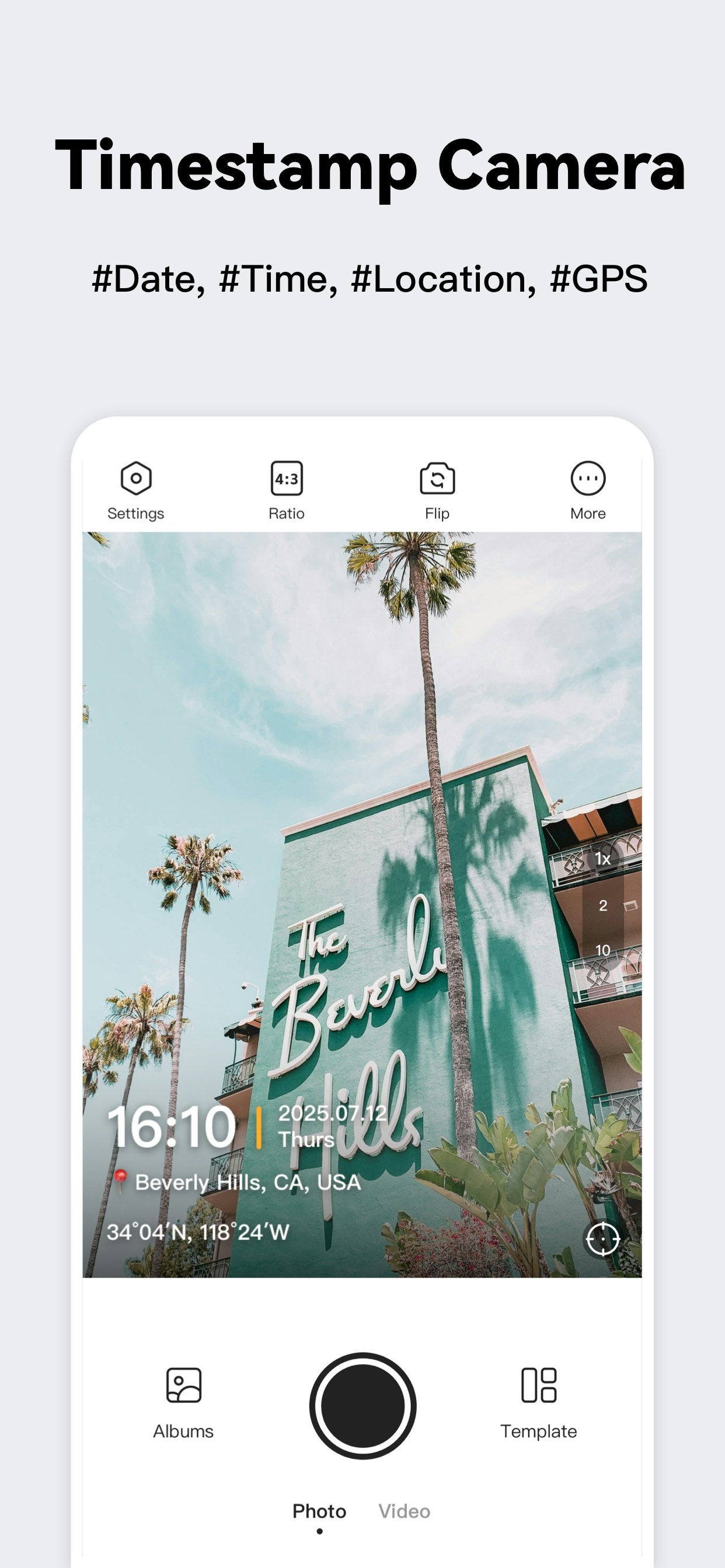 Timestamp Camera - Screenshot 4 showing product features and functionality