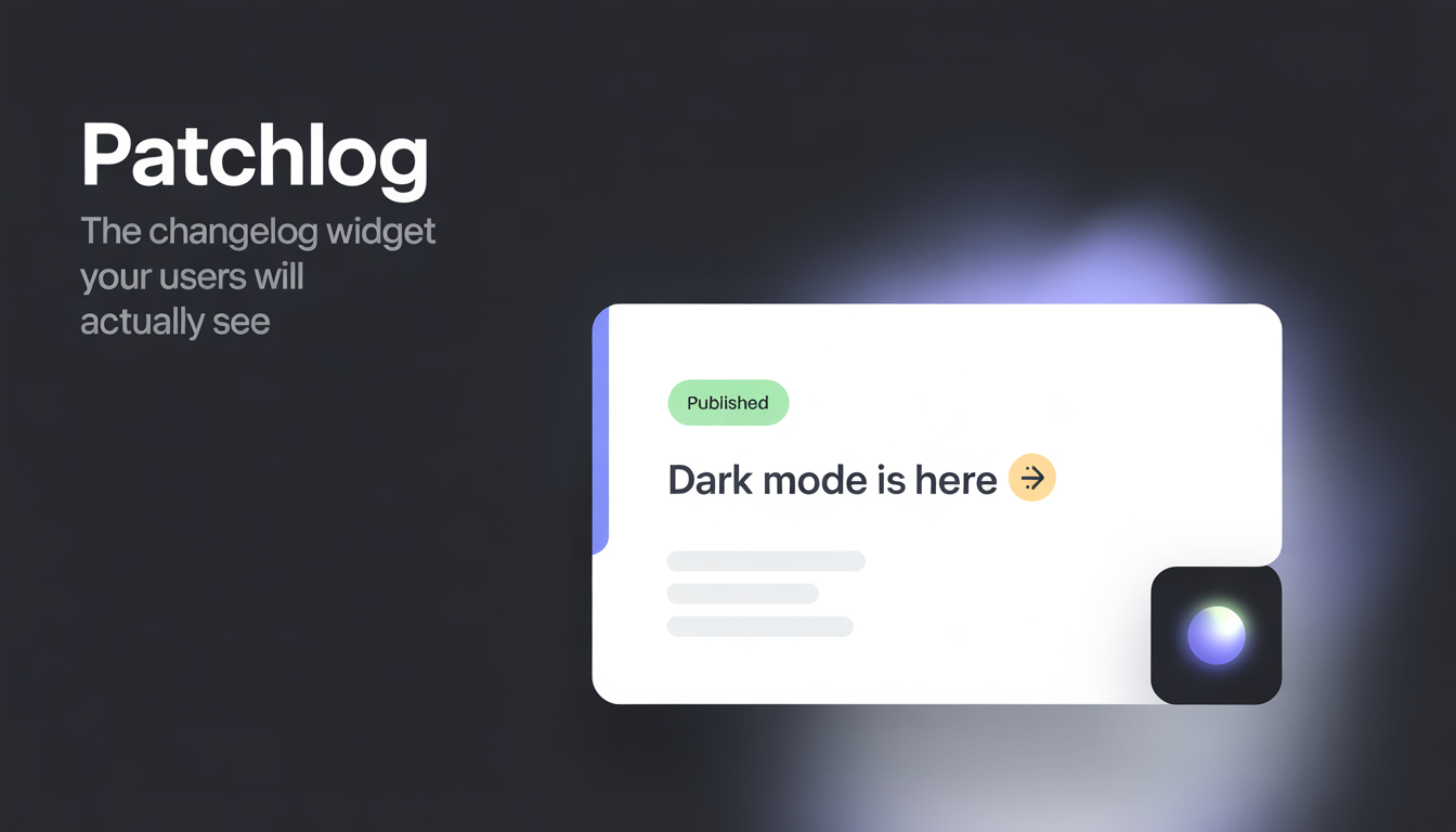 Patchlog - Product Hunt launch logo and brand identity