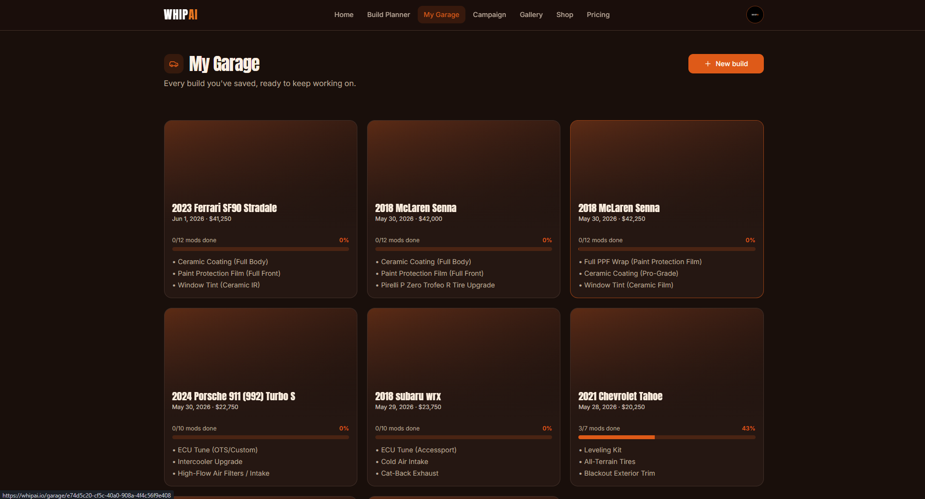WhipAI - AI Car Mod Planner gallery image