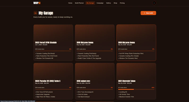 WhipAI - AI Car Mod Planner screenshot 8