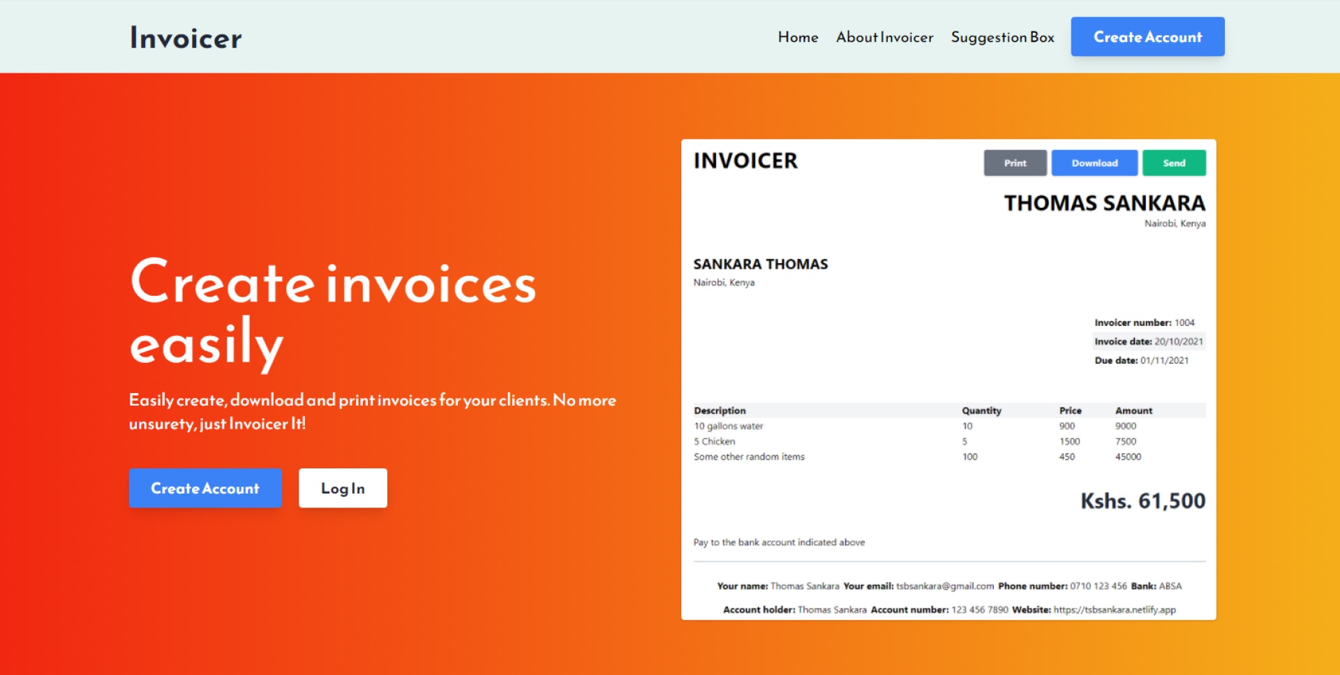 Invoicer gallery image