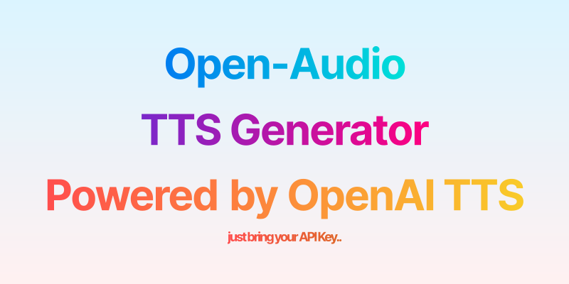 OpenAudio TTS: Instant Text to Speech 