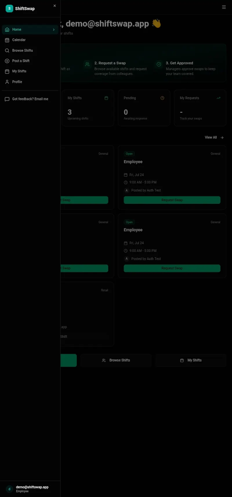 ShiftSwap screenshot 2