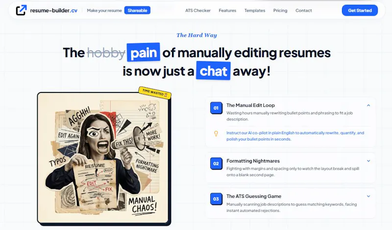 AI Resume Builder | resume-builder.cv screenshot 2