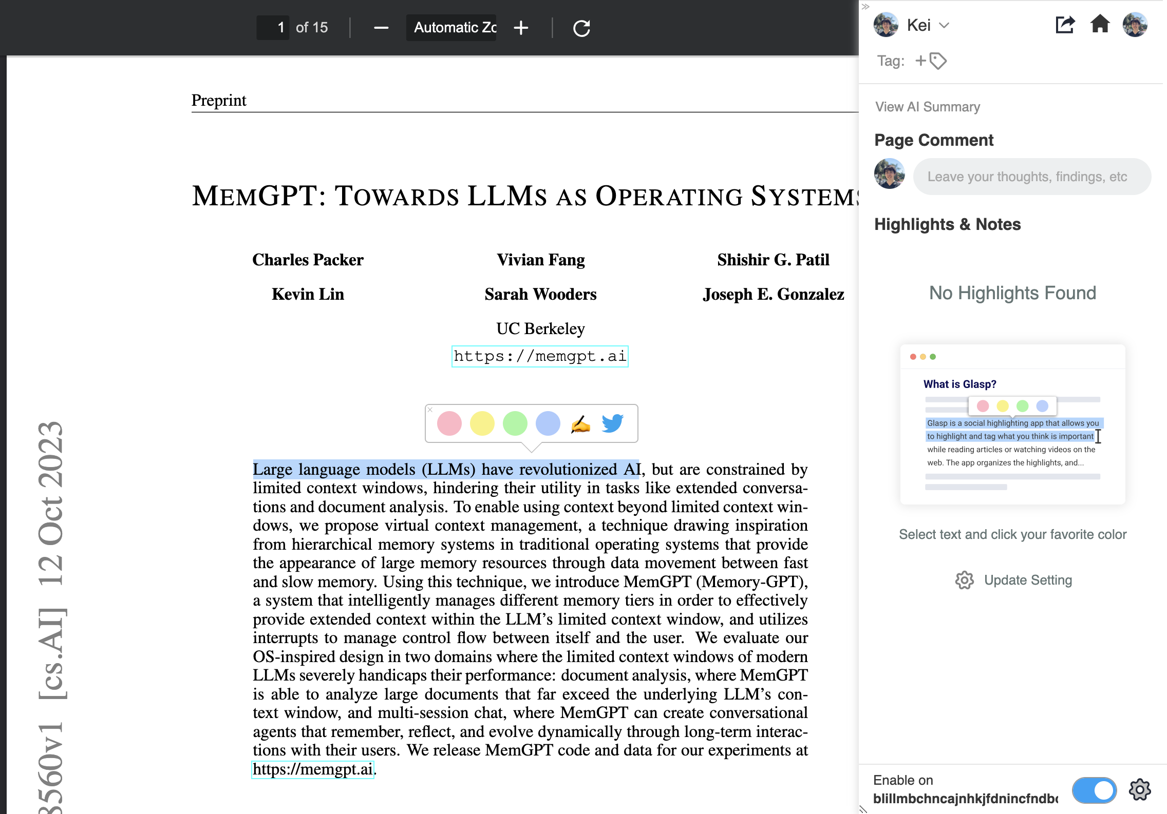 Highlighter Web & PDF em Chrome & Safari media 2