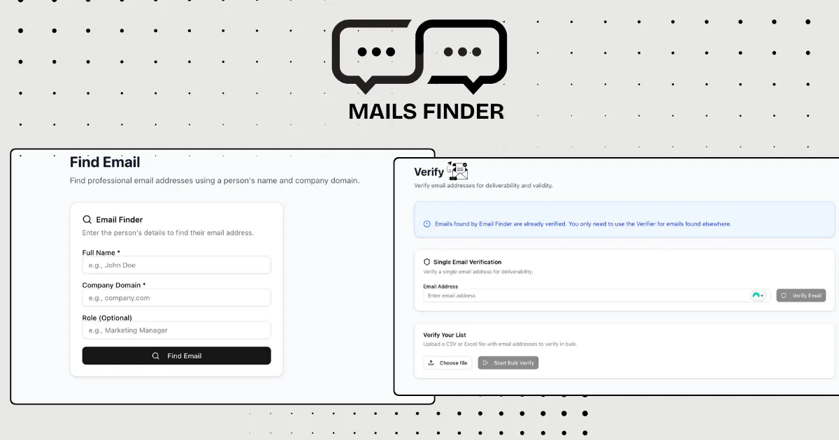 Mailsfinder - Find & Verify Emails