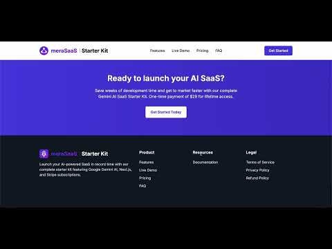 meraSaaS Starter Kit gallery image