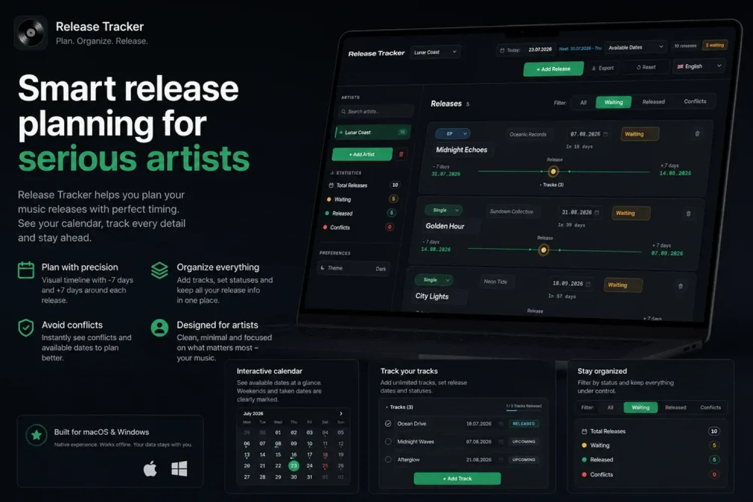 Release Tracker screenshot 1