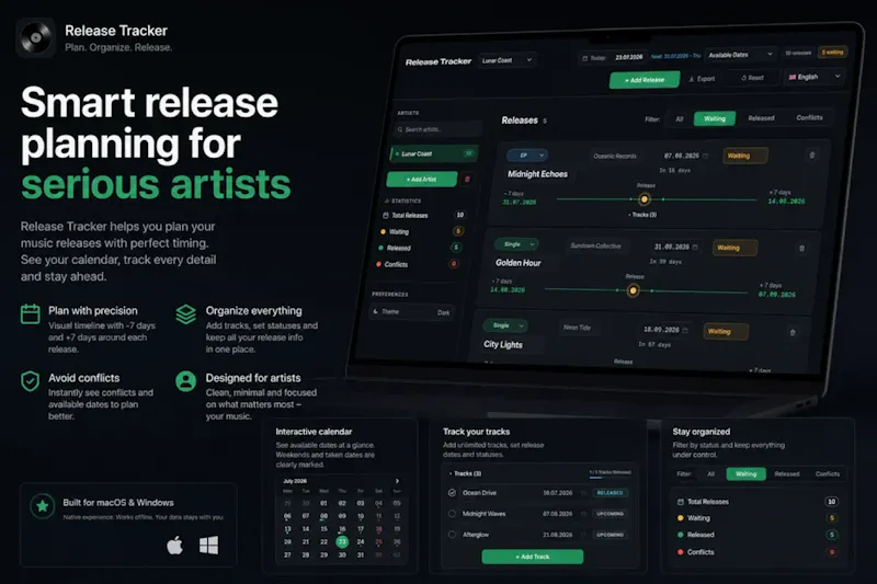 Release Tracker screenshot 2