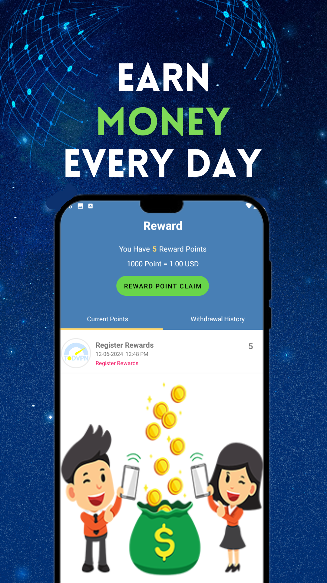 Todvpn - быстро и безопасно - TODVPN - это приложение, которое предлагает быстрый сервис VPN медиа 6