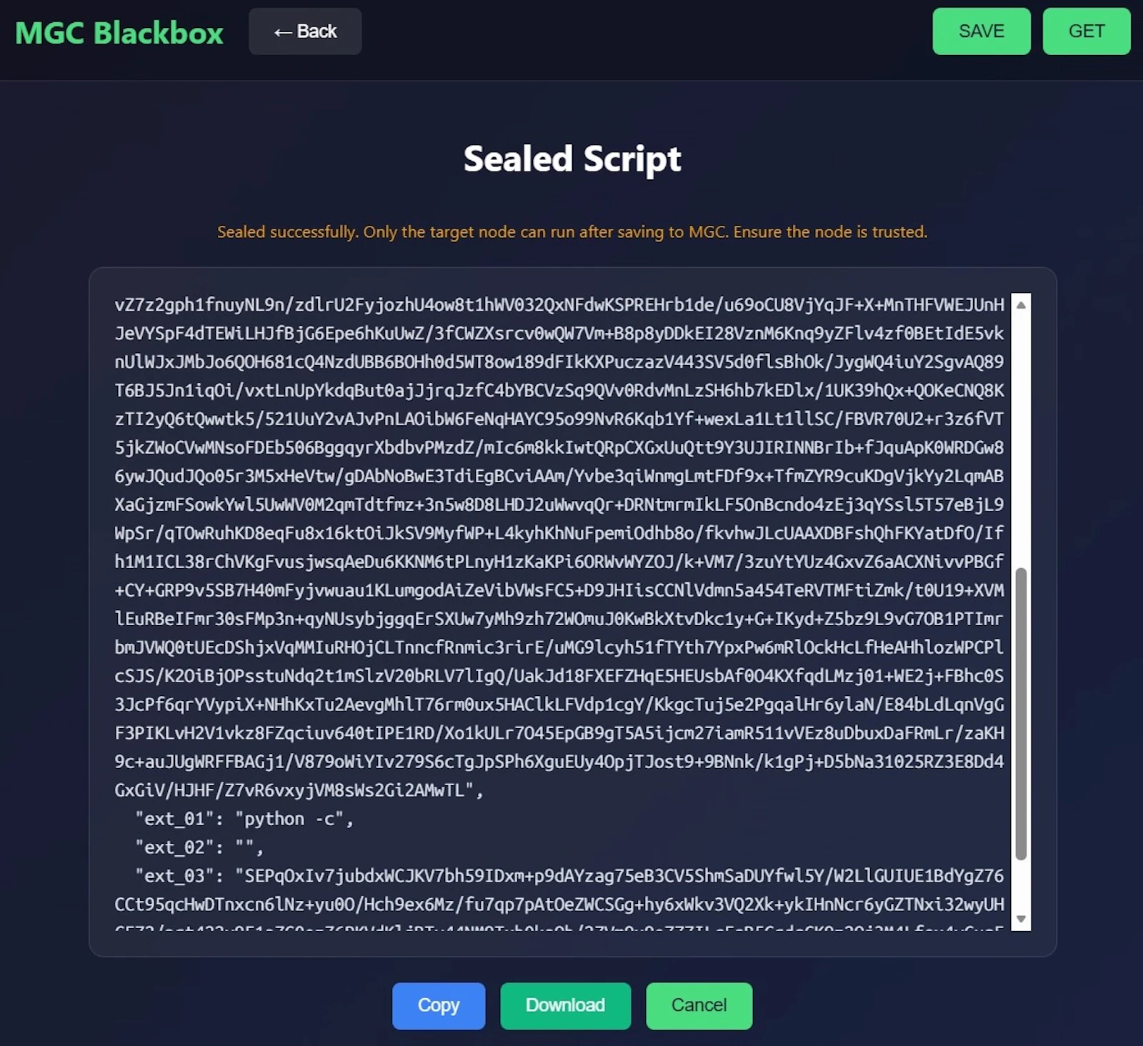 MGC Blackbox screenshot 2