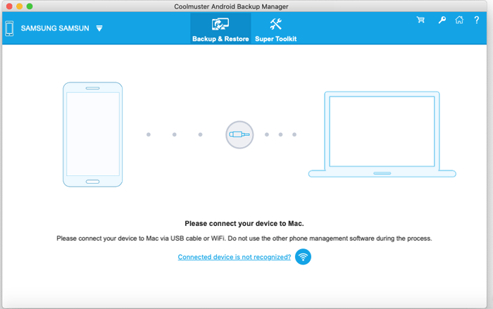 Coolmuster Android Backup Manager (Mac) - Screenshot 5 showing product features and functionality