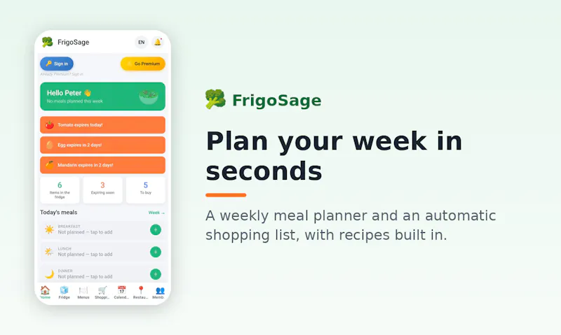FrigoSage — Smart fridge, less waste screenshot 4