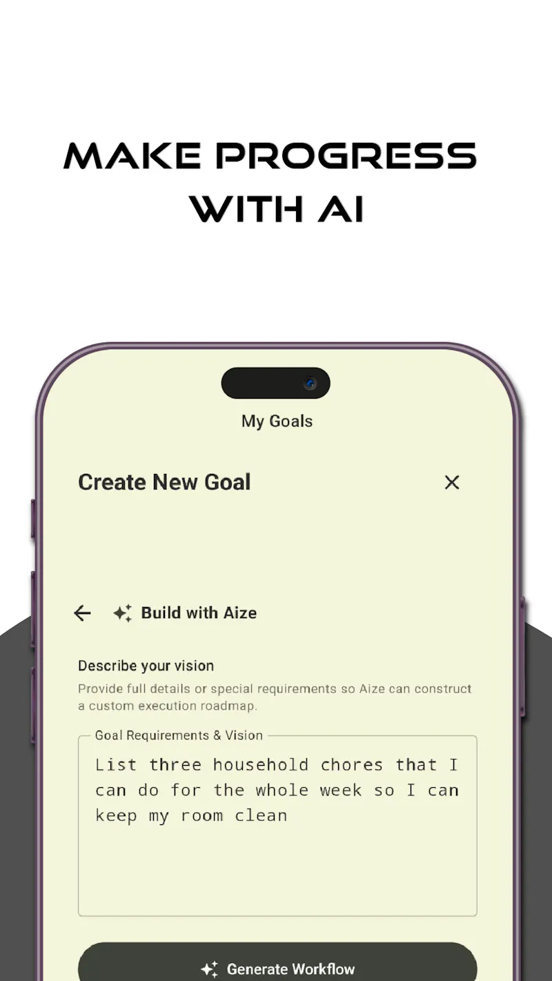 Realized: Project/Goal Tracker screenshot 1