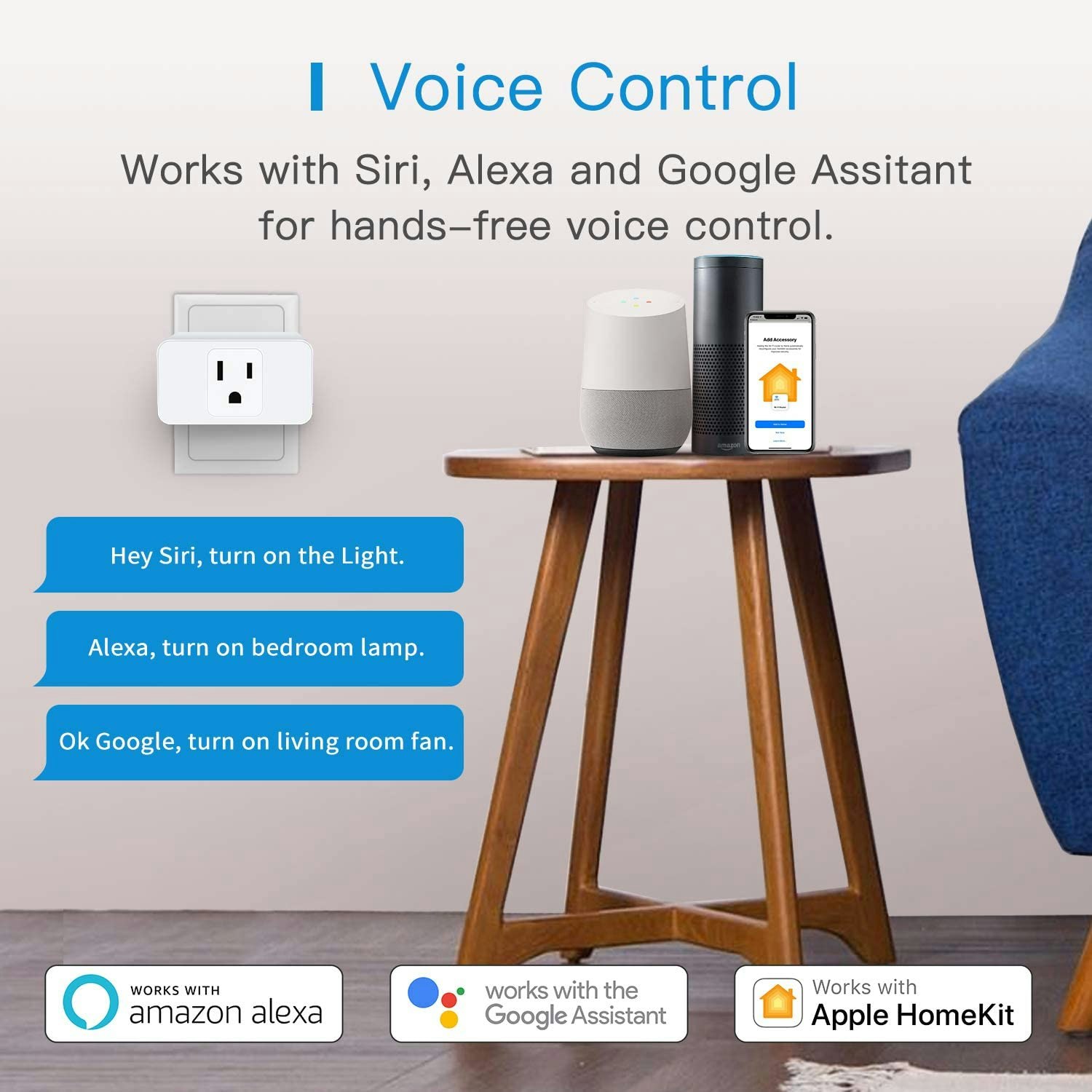 Meross Apple HomeKit Smart WiFi Plug gallery image