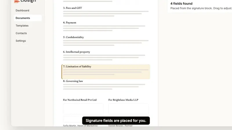 Closign.io screenshot 1 (video preview)