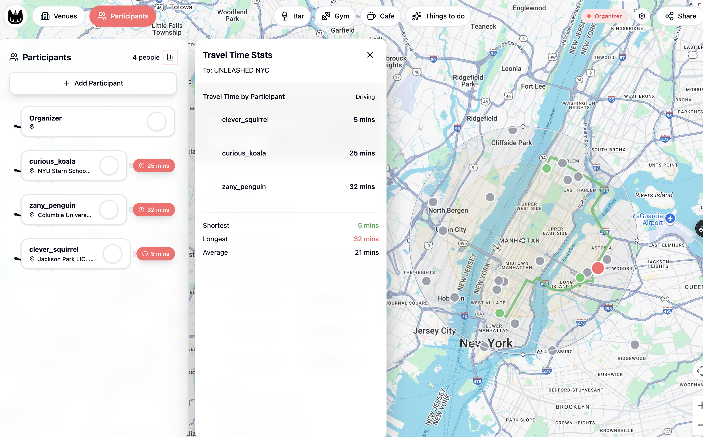 Where2Meet - Screenshot 2 showing product features and functionality