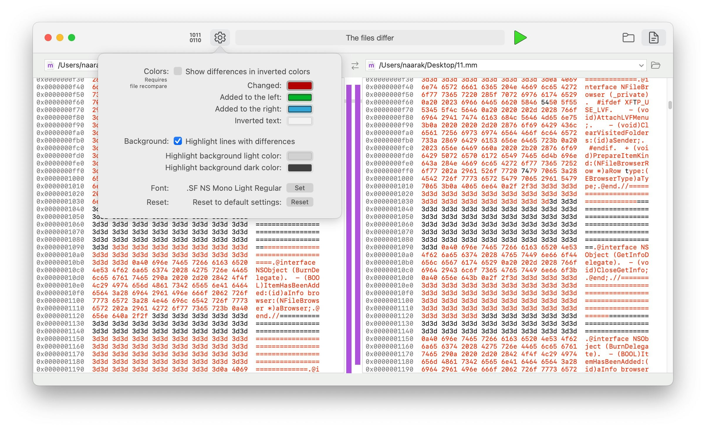 Media Direqual - Bandingkan folder Mac dengan Direqual 3