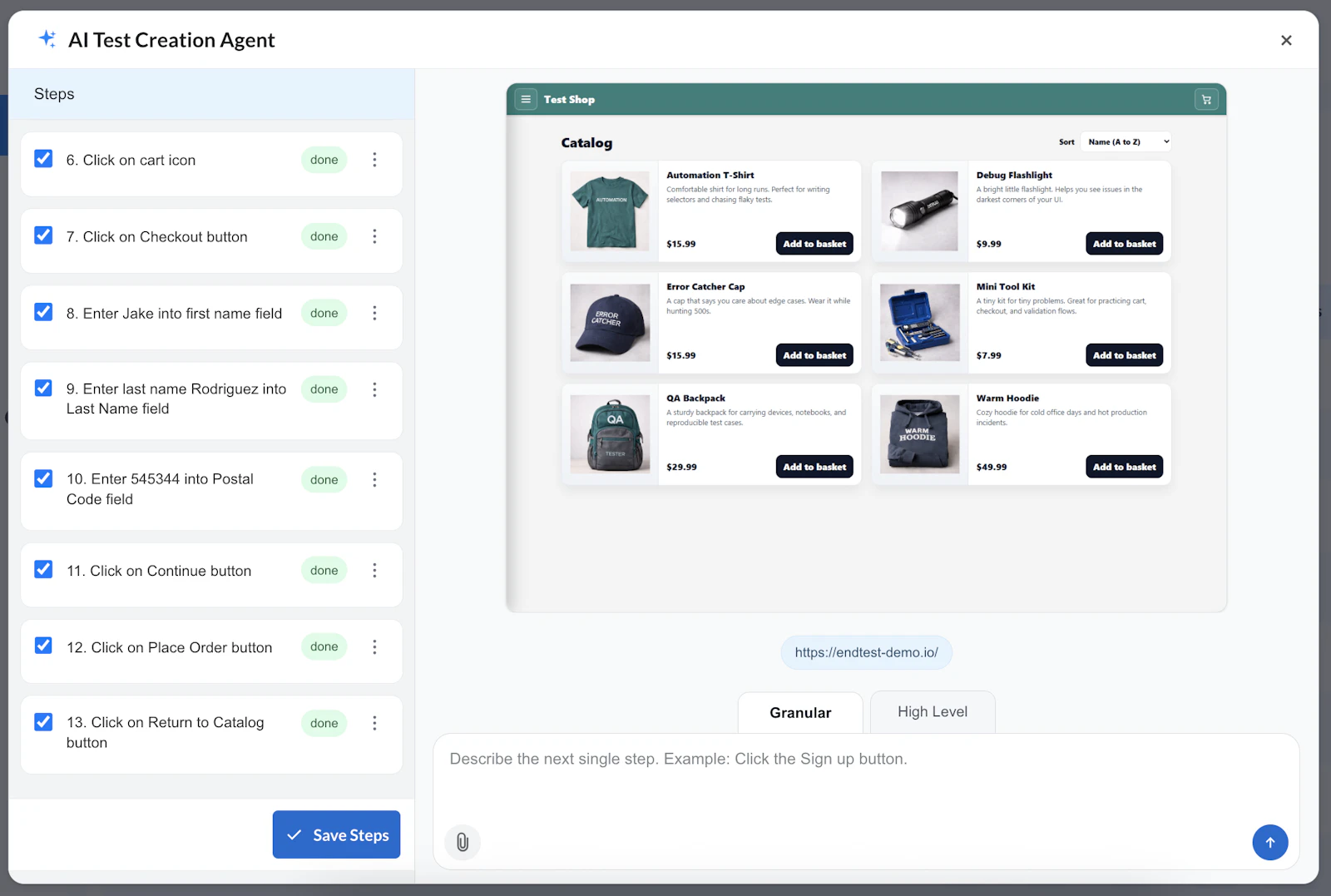 Endtest AI Test Automation screenshot 3
