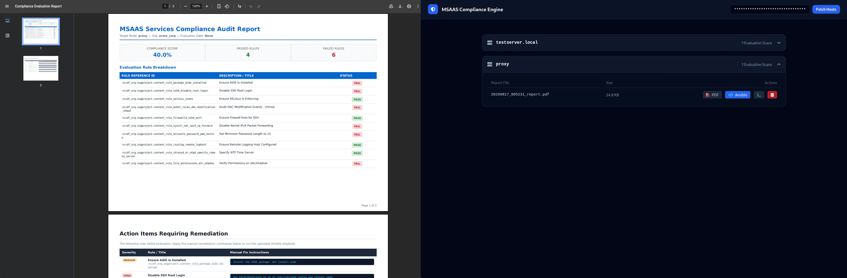 Automated SCAP Scan Compliance Engine gallery image