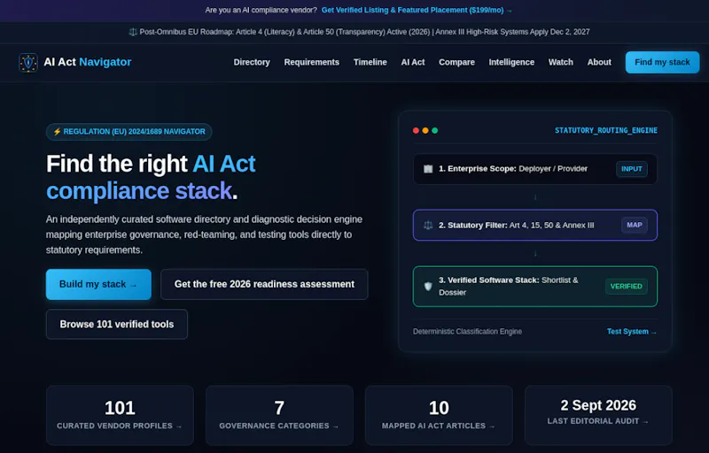 AI Act Navigator screenshot 1