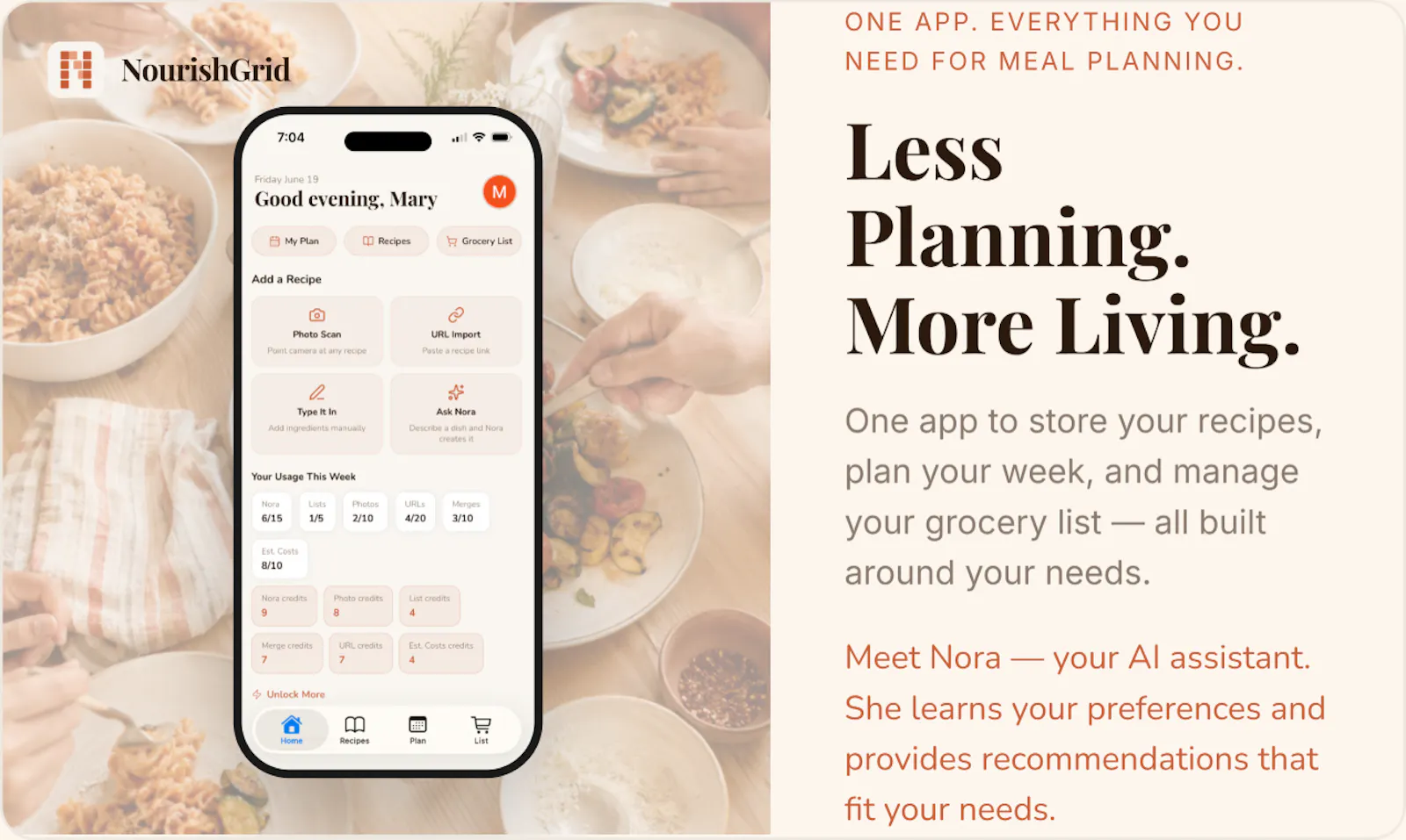NourishGrid screenshot 1