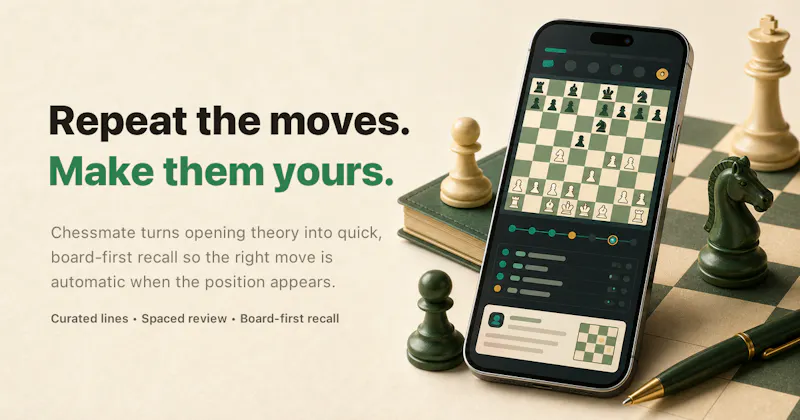 Chess Opening Trainer — Chessmate screenshot 1