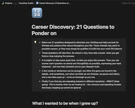 Career Coaching Tools gallery image