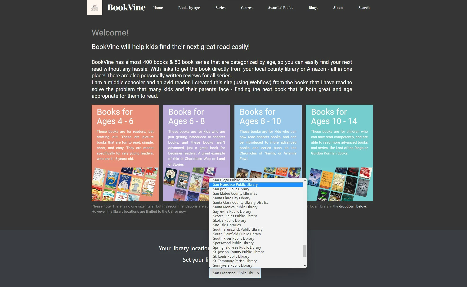 BookVine.io - 어린이와 부모가 라이브러리 링크가있는 나이에 적합한 책을 찾도록 도와줍니다. 미디어 6