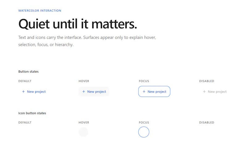 Watercolor UI screenshot 2