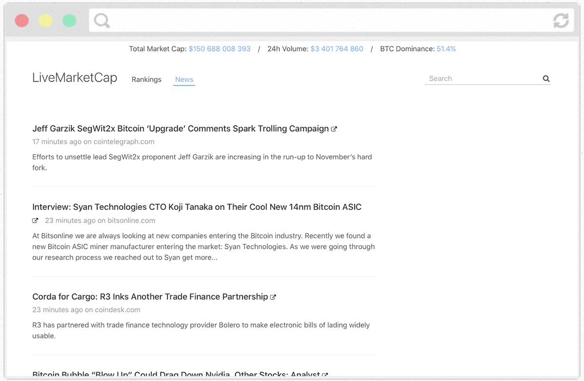 LiveMarketCap gallery image