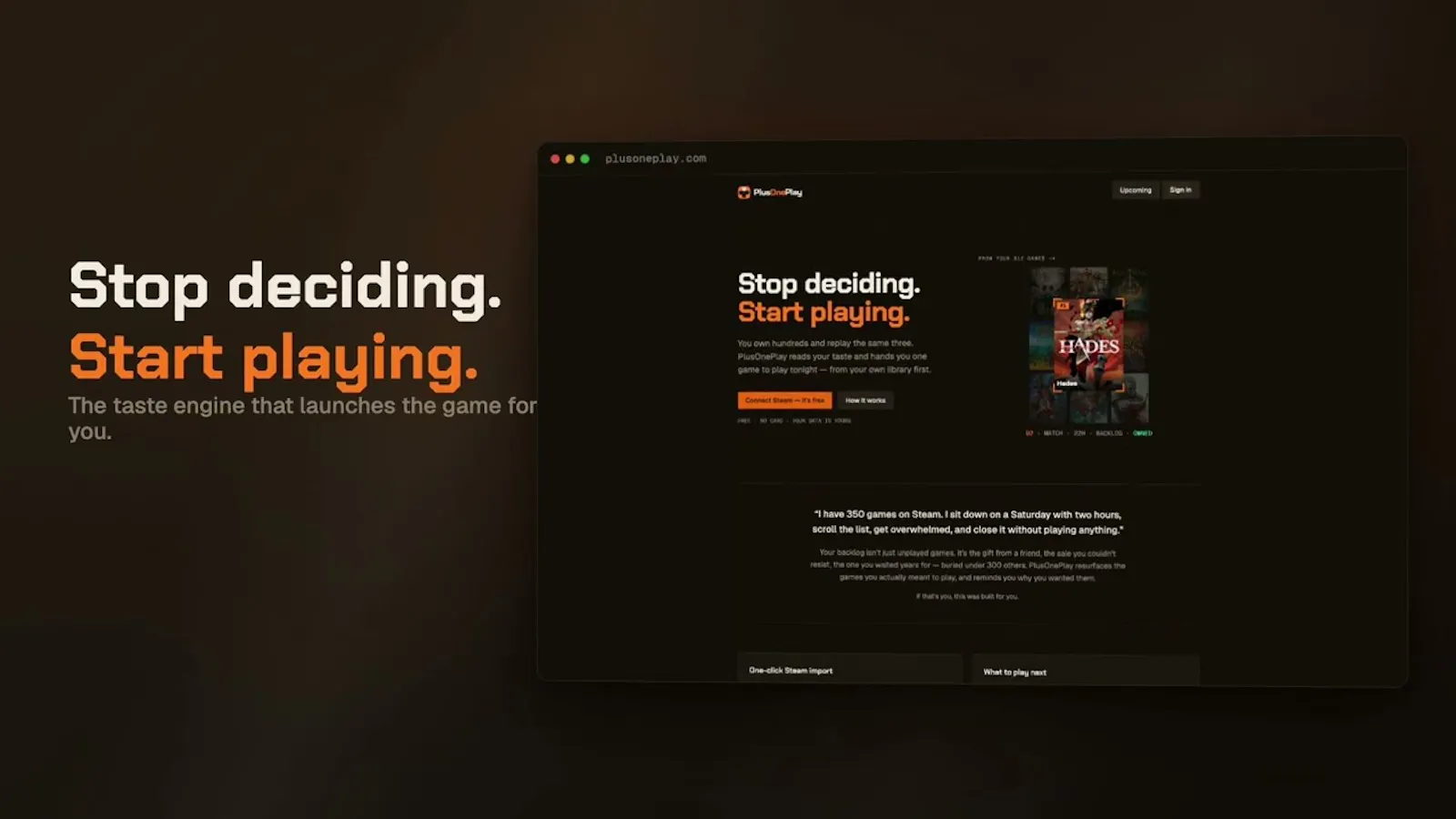 PlusOnePlay screenshot 1 (video preview)