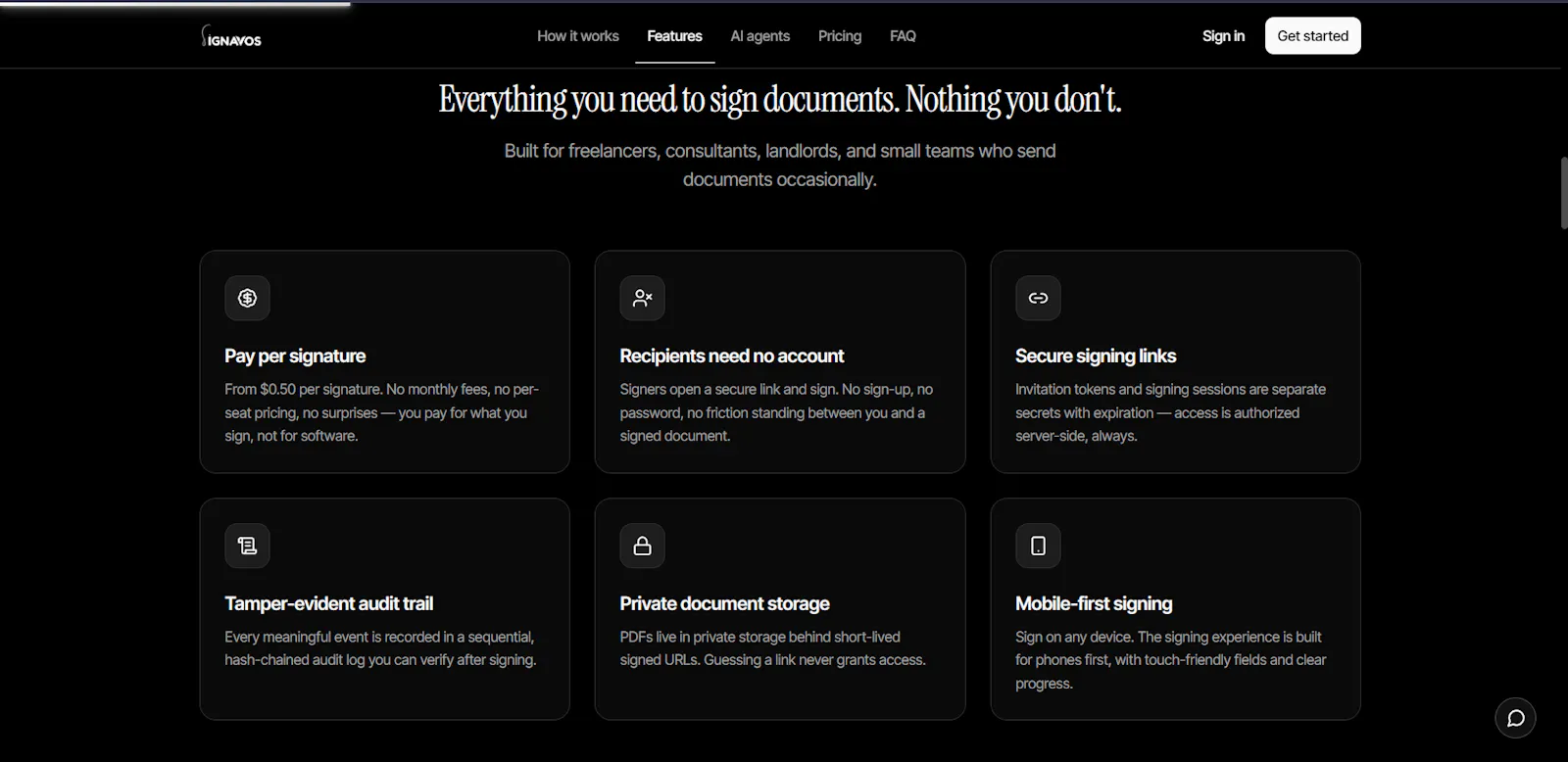 Signavos screenshot 3