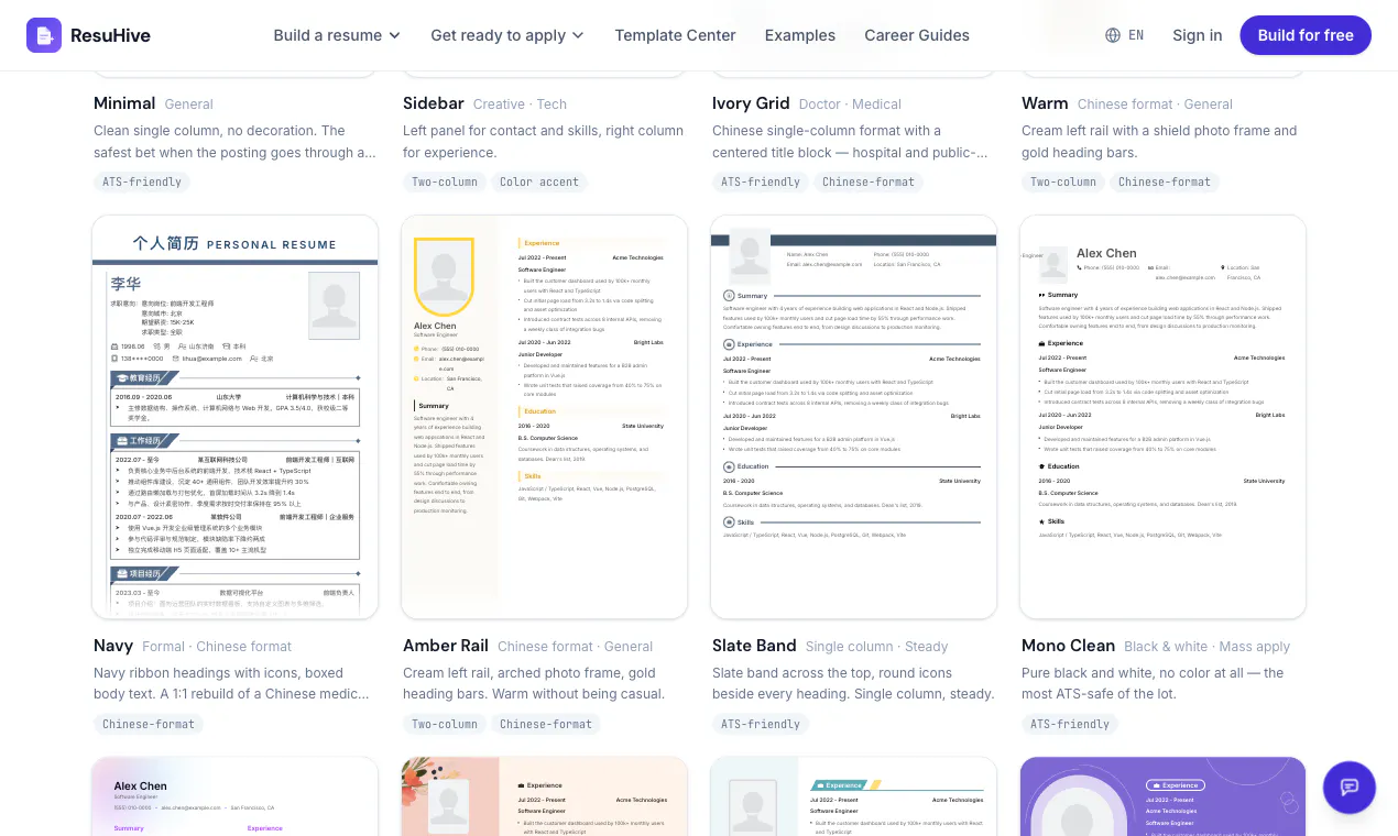 ResuHive gallery image