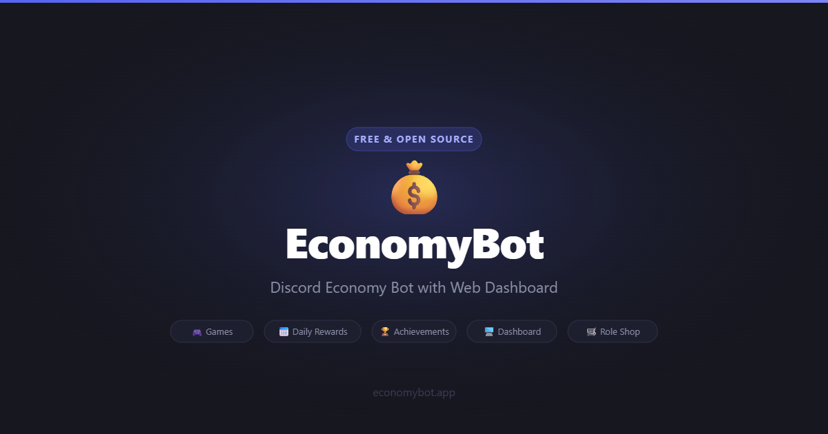 EconomyBot — Discord Economy Bot gallery image