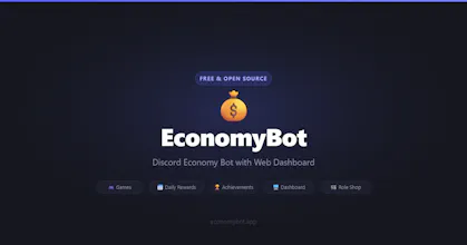 EconomyBot β Discord Economy Bot gallery image