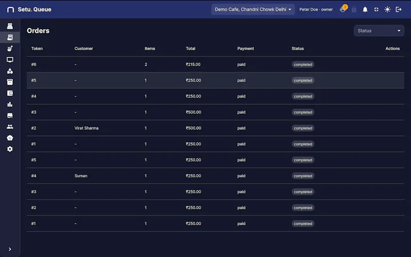 Setu Queue — The QSR Operating System screenshot 13