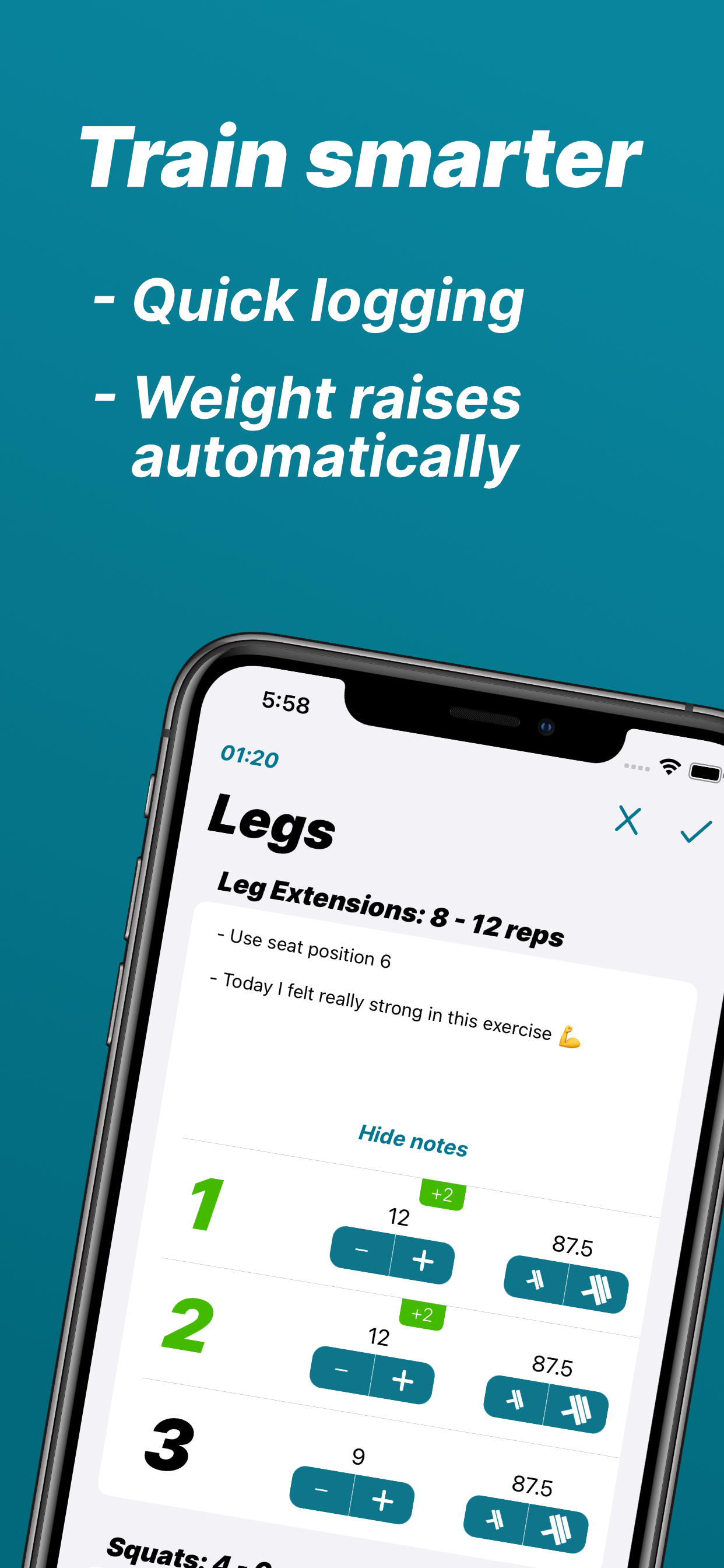 Fortschritt: Werden Sie stark - Intuitive Workout -App für Gewichtsleben, um stärker zu werden Medien 2