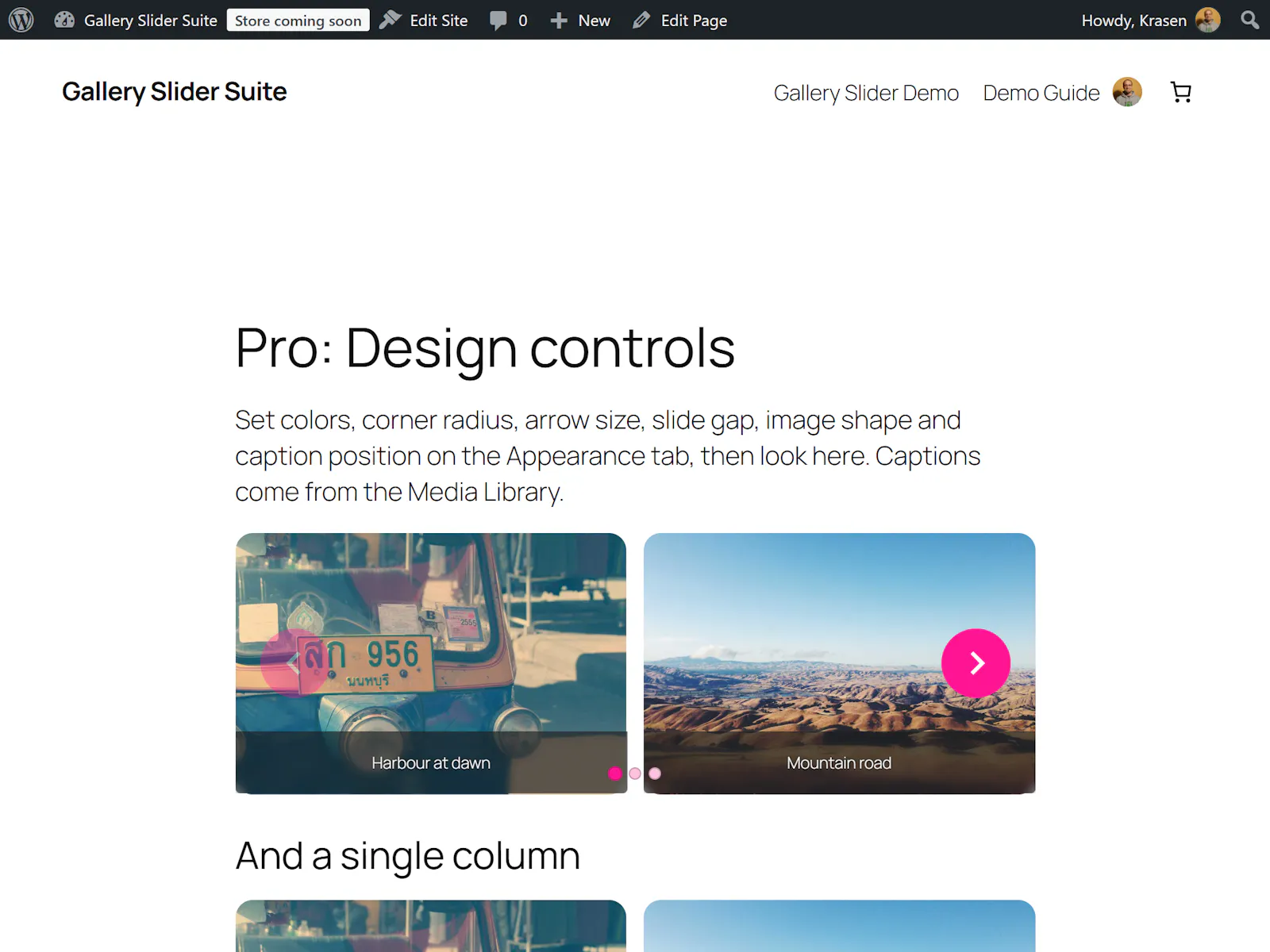 Gallery Slider Suite screenshot 3